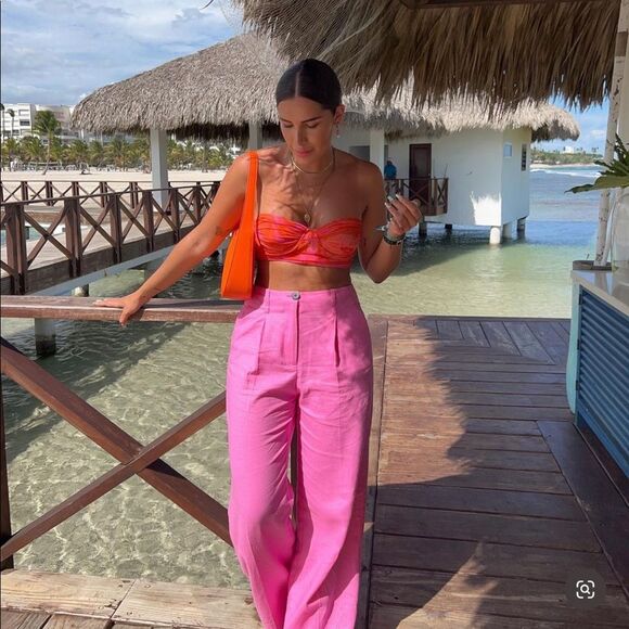 ZARA TULLE CORSET TOP size M - Picture 8 of 16